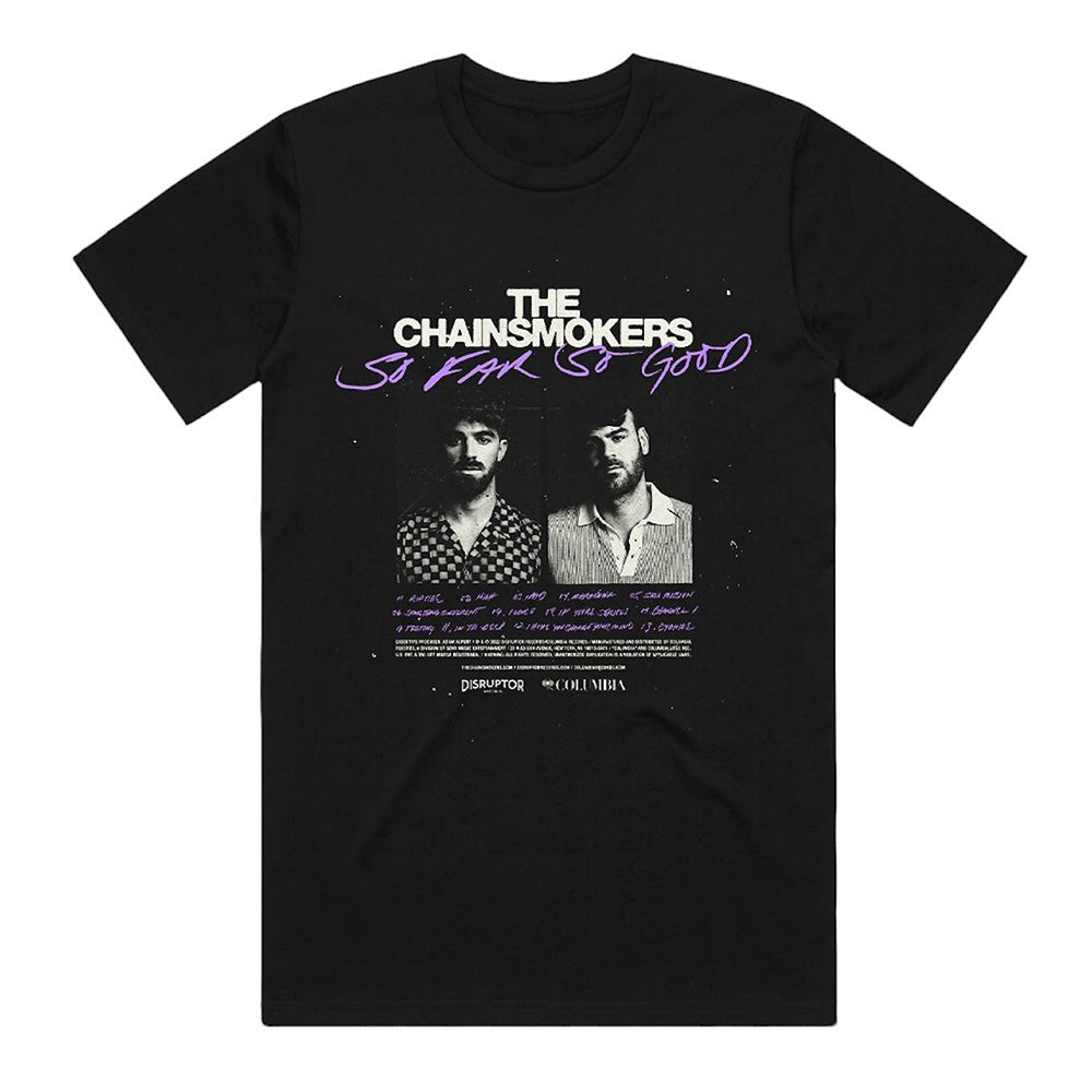 CHAINSMOKERS チェインスモーカーズ - So Far So Good Tracklist / 限定 / Tシャツ / メンズ - PGS